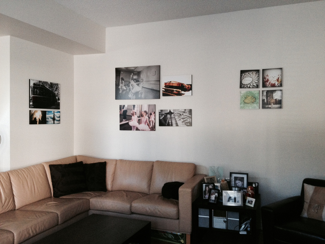 Living room standout wall display